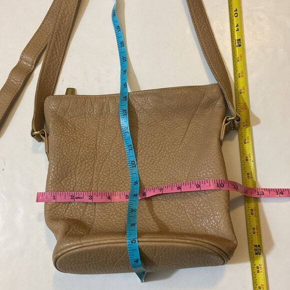 VTG Coach #4907 Sonoma Small Bucket Zip In Natural Grain Leather Cross Body Bag - Picture 16 of 16
